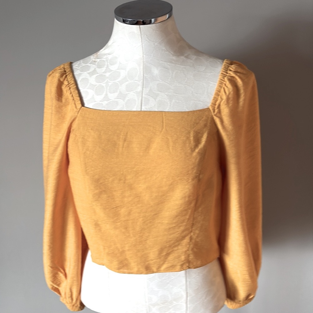 Express Gold Yellow Top Tie Back in Small